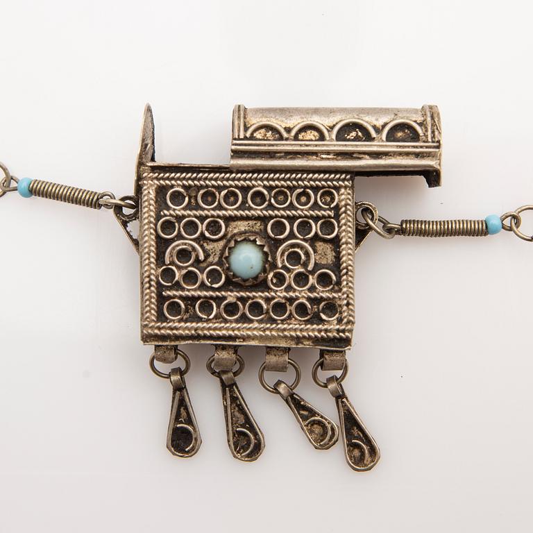 Casket, silver, possibly Morocco, 20th century.