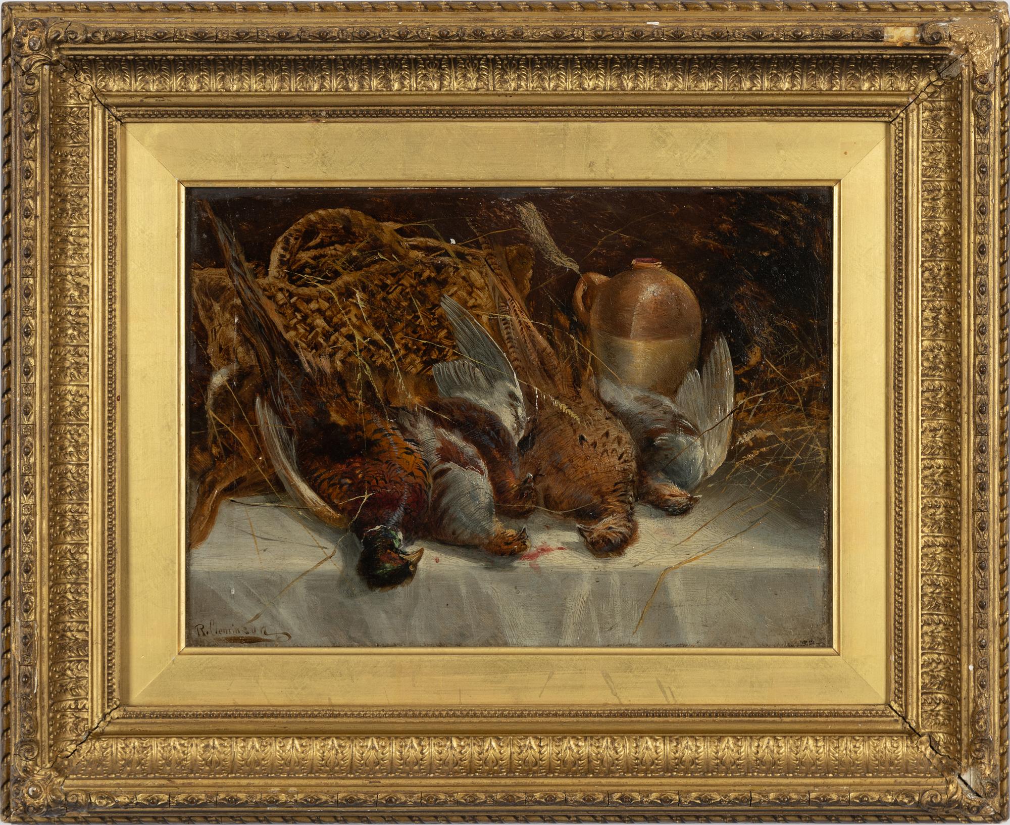 Robert Cleminson, hans art, olja på duk, bär signatur.