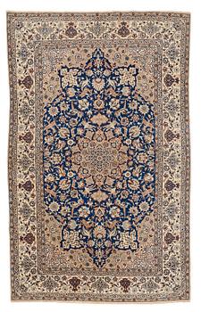 279. A CARPET, old NAIN, ca 251 x 155,5-158 cm.