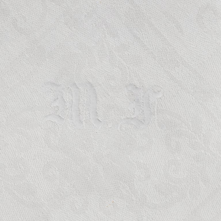 Duk samt servetter, linnedamast, 1800-tal.