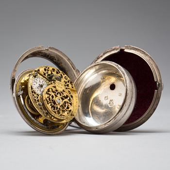 FICKUR, silver. J Hamilton, London. 1700-tal.