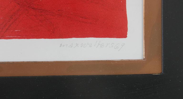 SVANBERG, MAX WALTER, färglitografi, sign o dat 69, numr 100/230.