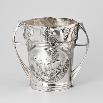 VINKYLARE, nysilver, jugend, troligen WMF, Tyskland, 1910-talet.