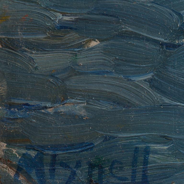 MÄRTHA TYNELL, olja på pannå. Signerad.