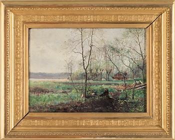 CARL JOHANSSON, oil on pannel, sined and dated, -87.