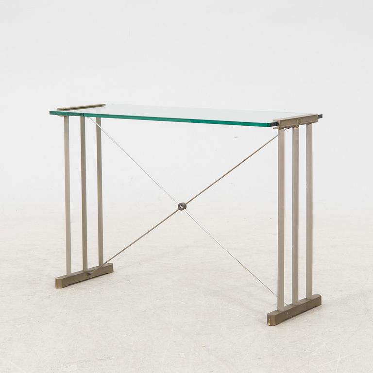 Peter Ghyczy, A 1980s glass and metal sideboard.