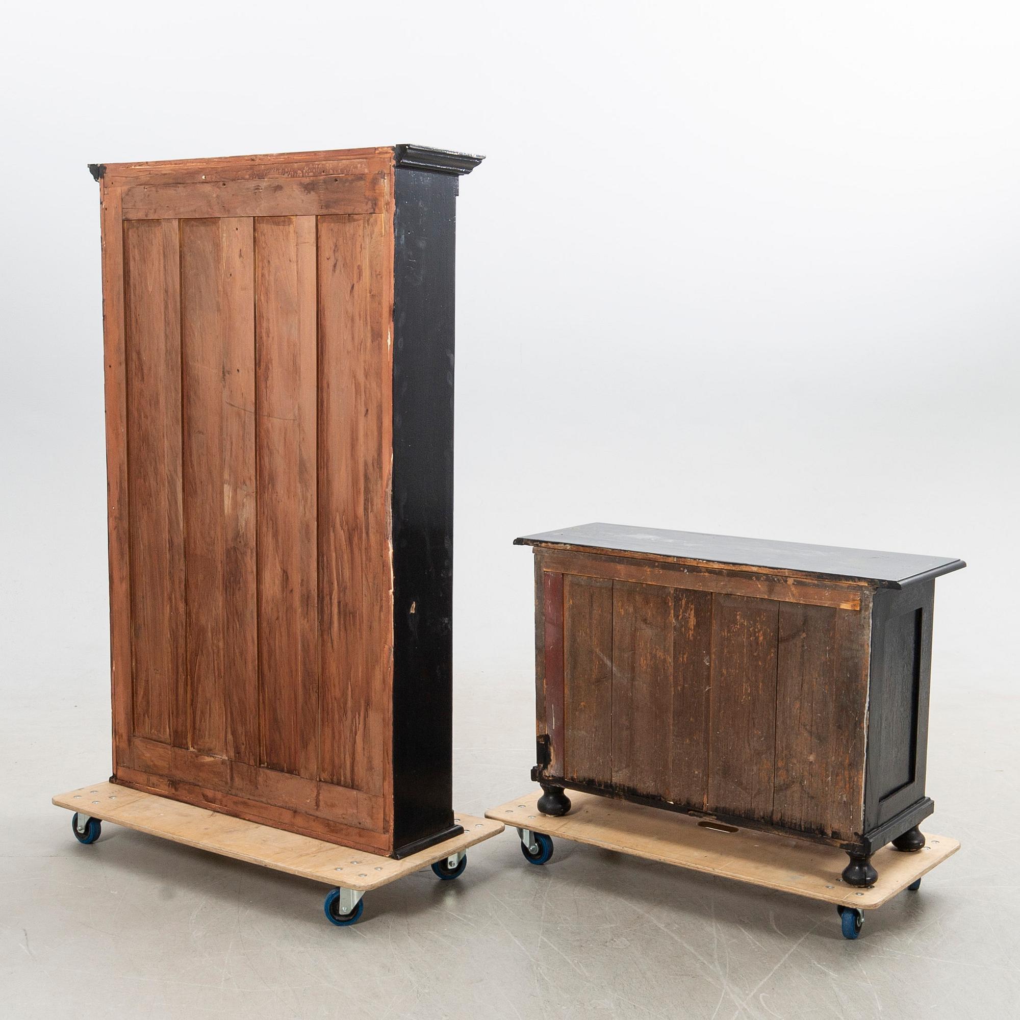 Display cabinet circa 1900.