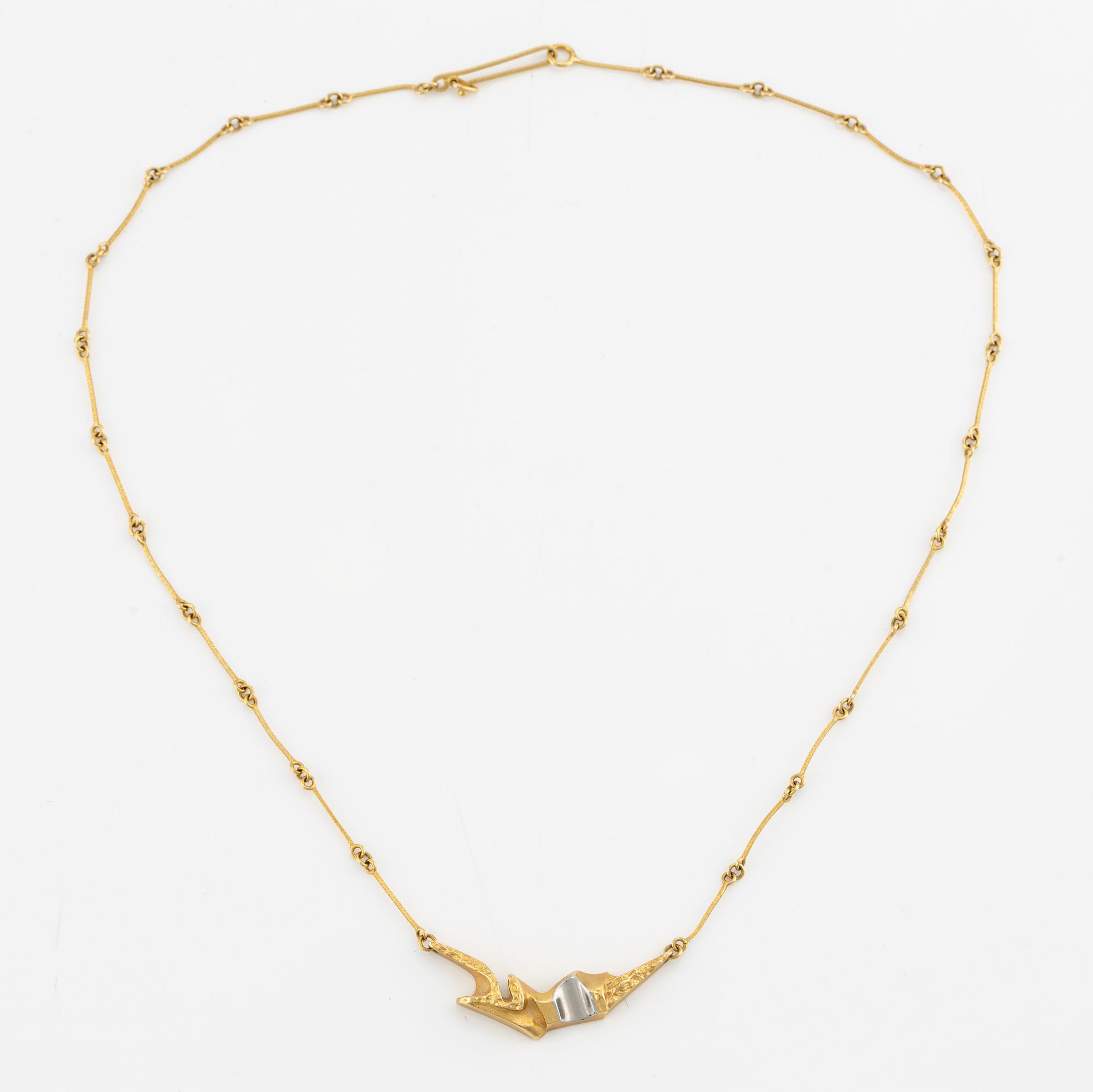 Lapponia collier, 18K guld och platina.
