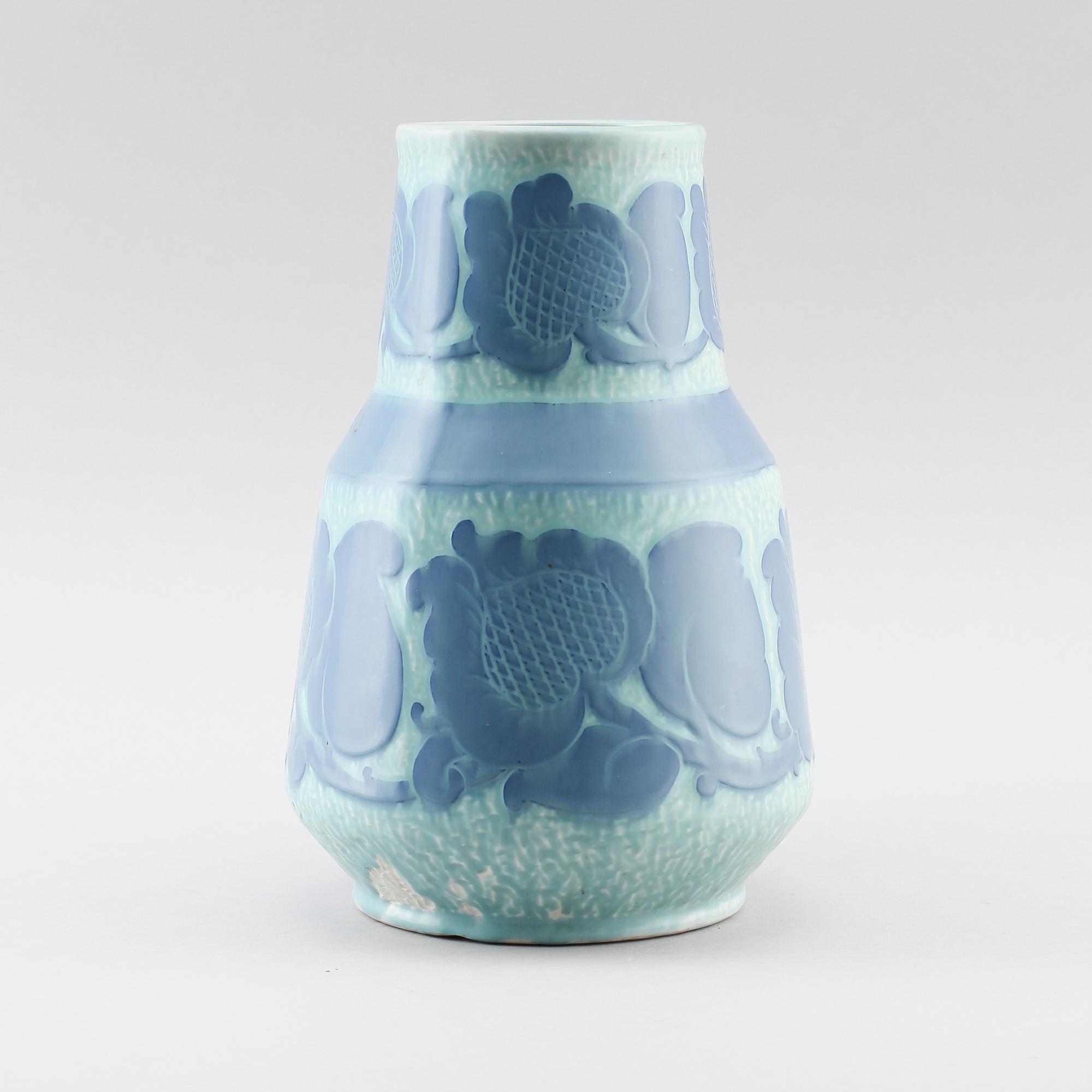 VAS, flintgods, Josef Ekberg, Gustavsberg 1919.