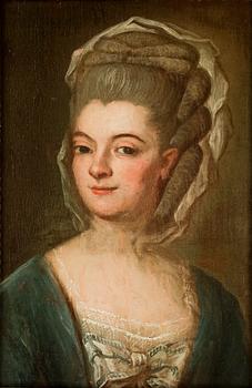 OKÄND KONSTNÄR, olja på duk, ej signerad, 1700-tal.