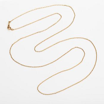 Kelloketju, 18K kultaa. Ruotsalainen tarkastusleima.