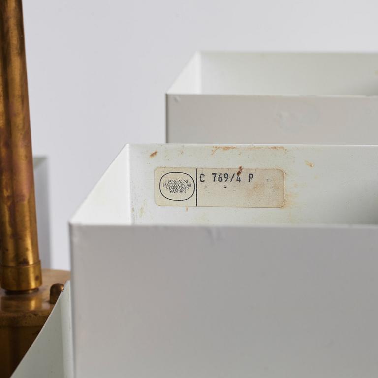 Hans-Agne Jakobsson, a ceiling light 'C769 4 P/Selectra', Hans Agne Jakobsson AB, Markaryd Sweden 1960-70s.