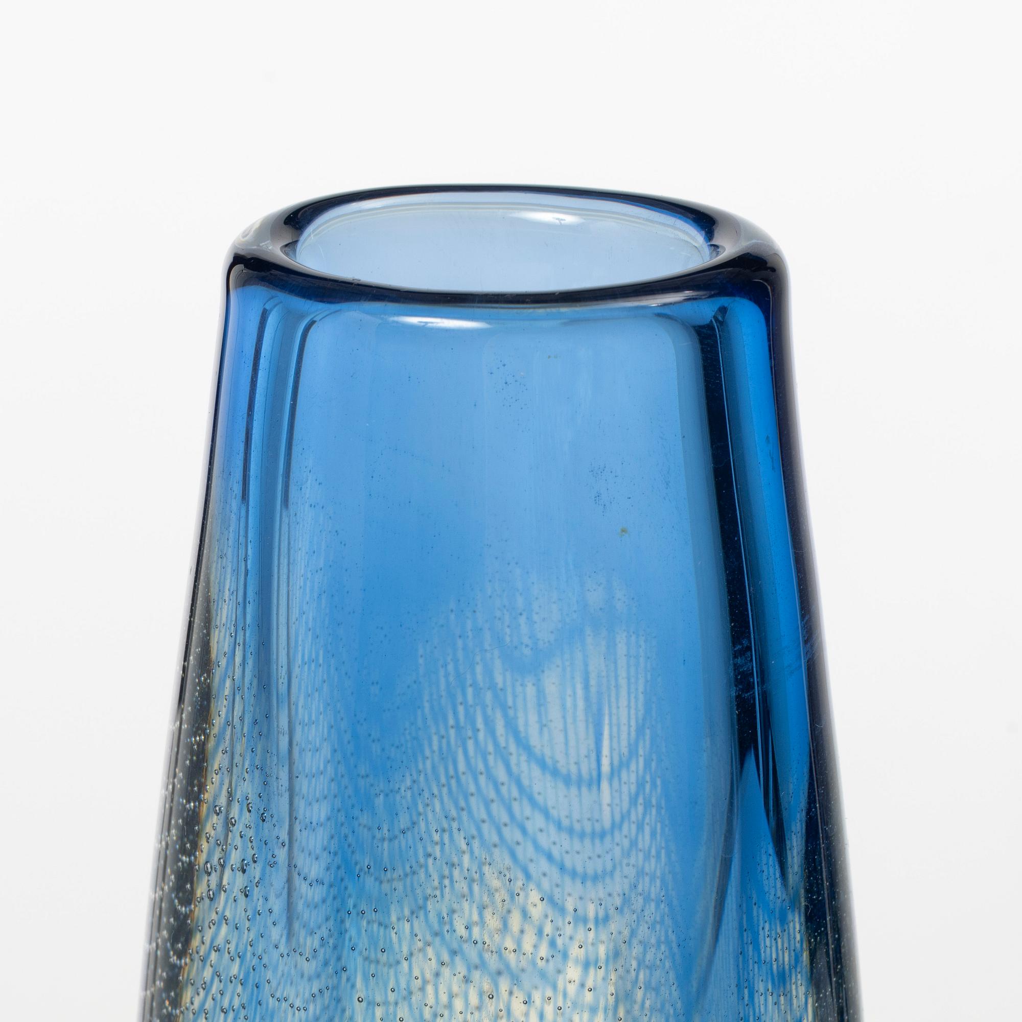 Sven Palmqvist, a "Kraka" glass vase, Orrefors, signed.