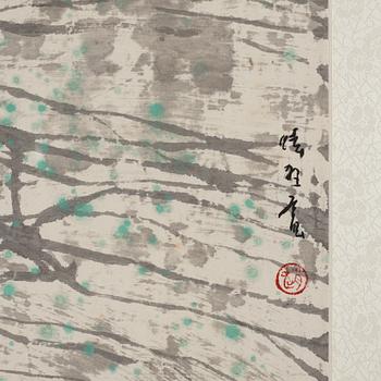 Zhao Zhunwang, född 1944, färg och tusch på papper.