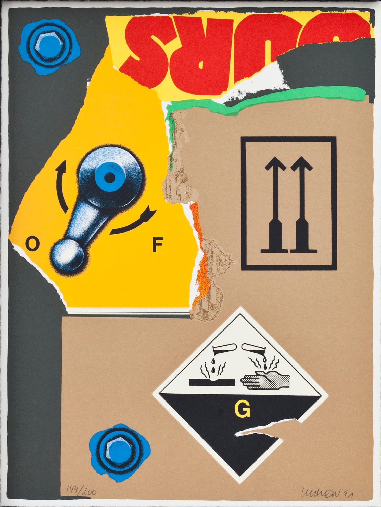 PETER KLASEN, album med tre färgserigrafier samt bok, signerade och numrerade E.A. respektive 144/200. Ett blad i ram.