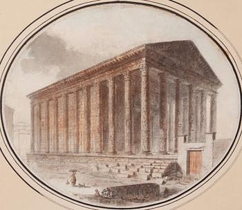 "La Maison Carrée à Nîmes".