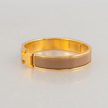 Hermès, armband "Clic H", Marron glacé.