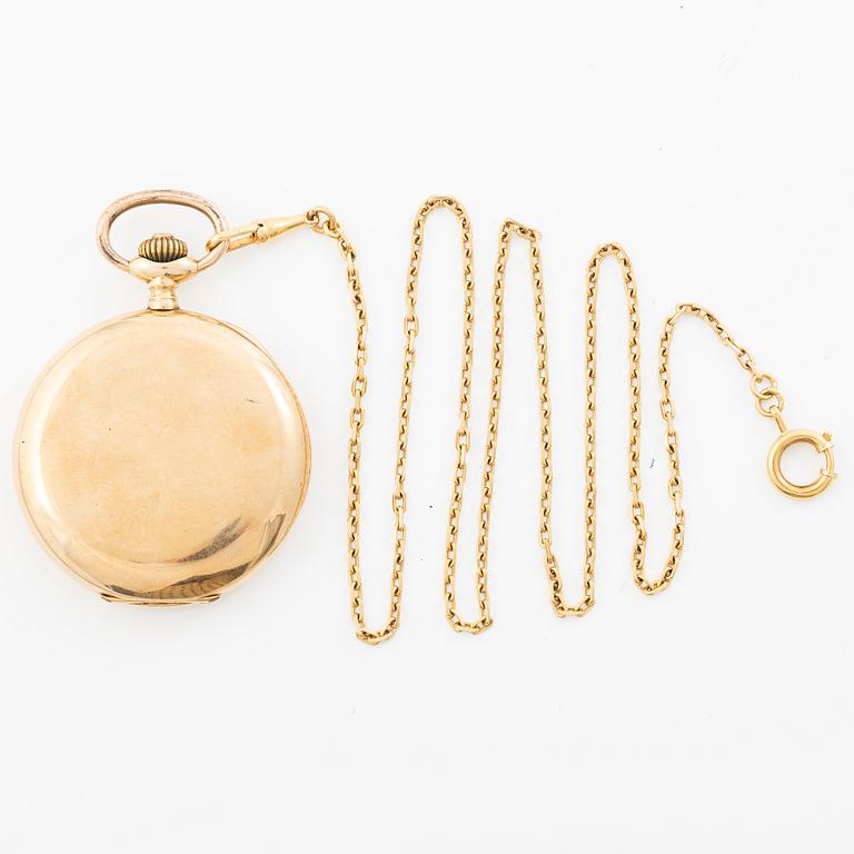Pocket watch, hunter, 50.5 mm.