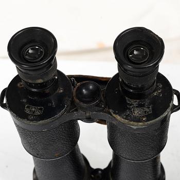 Kikare 2 st, Carl Zeiss Jena DE 10x50 samt en fransk 1800-talskikare.