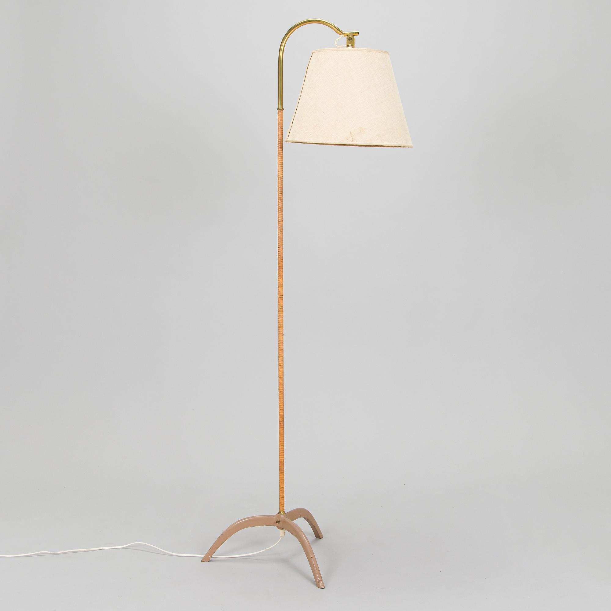 Paavo Tynell, golvlampa, modell 9609, Idman, 1900-talets mitt.