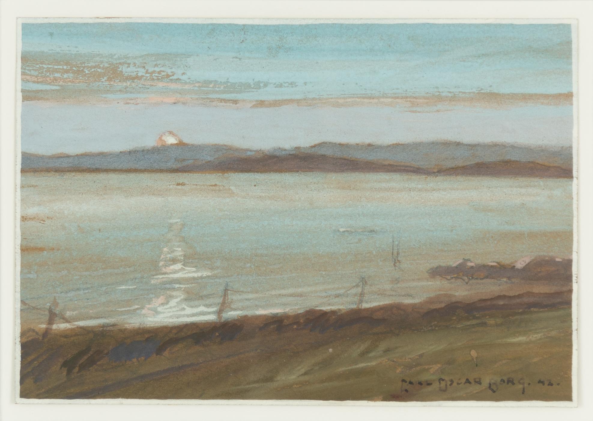 Carl Oscar Borg, Evening Landscape.