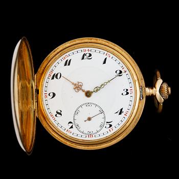 FICKUR, herr, savonett, 14k guld, 1930-tal. Vikt 73,4g.