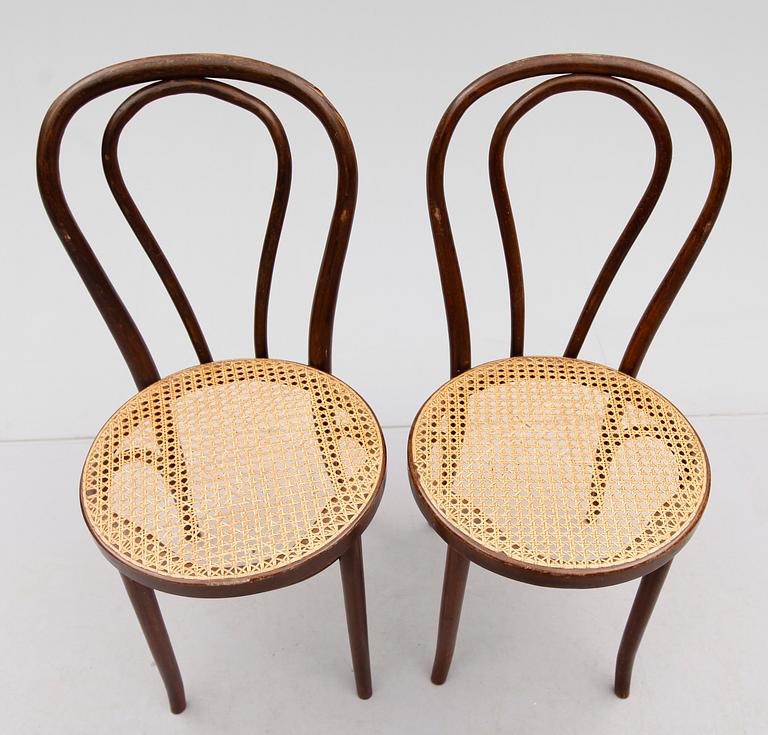 STOLAR, 4 st, Thonet modell, 1900-talets första hälft.