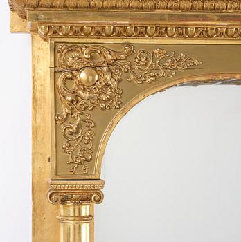 Spegel, av Petter Gustaf Bylander (spegelfabrikör i Göteborg 1811-58), Empire.