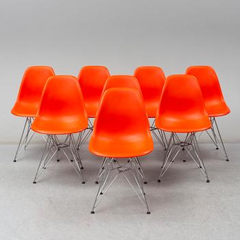 CHARLES & RAY EAMES, 8 'DSR' chairs, Vitra.