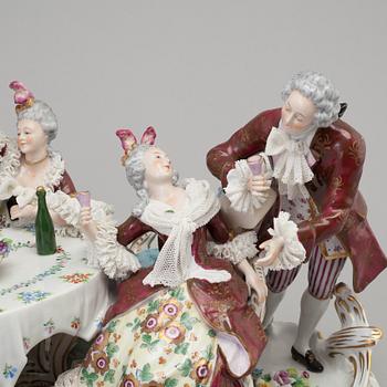 A early 20th century Sitzendorf porcelain figurine from Germany.