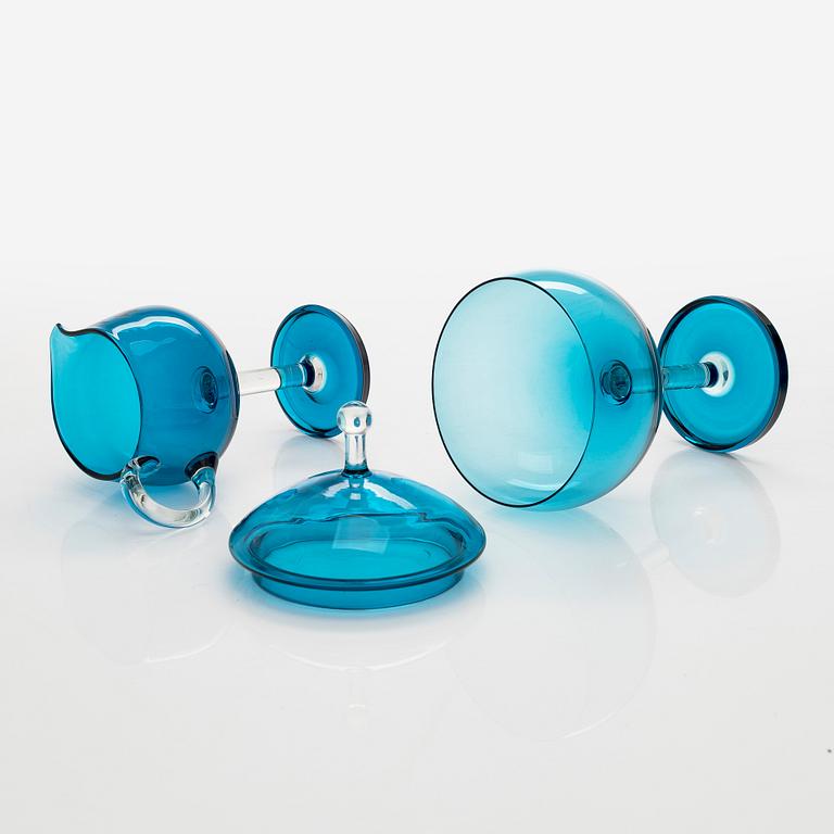 Nanny Still, a 5-piece 'Harlequin' glassware for Riihimäen Lasi Oy.