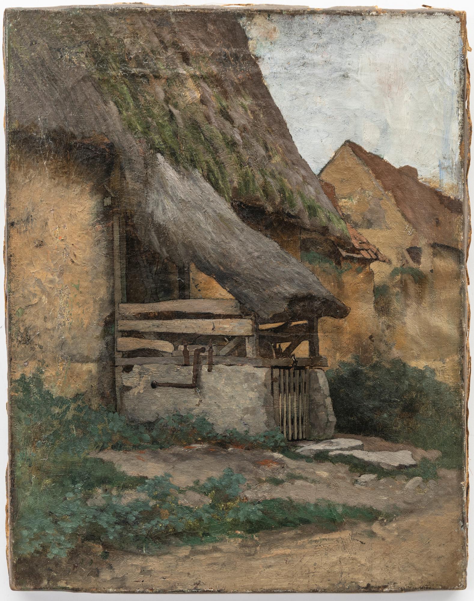 Hugo Salmson, Study for "Arrestation dans un village".