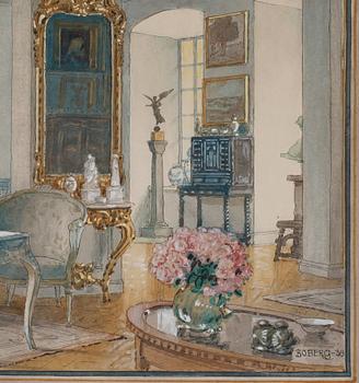 Ferdinand Boberg, Interior from Torup Castle.