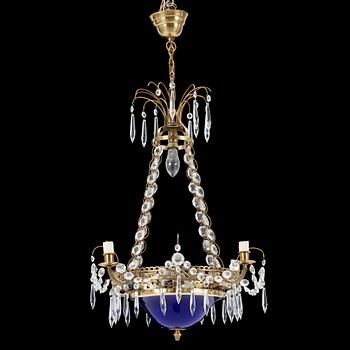 LJUSKRONA, senempirestil, 1900-talets andra hälft. Höjd ca62cm.