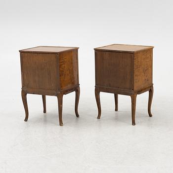 Sängbord, ett par, 1920-30-tal.