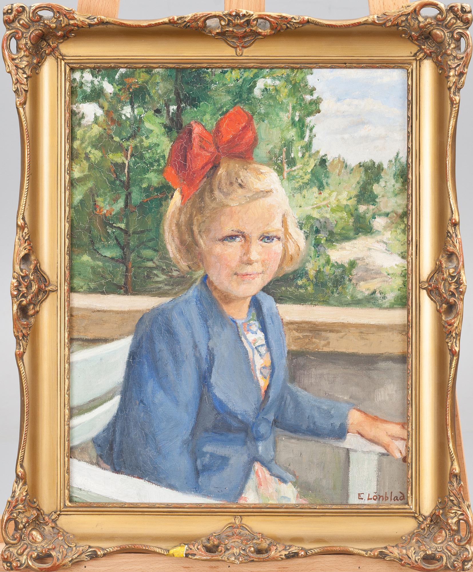 EMILIA LÖNBLAD, olja på duk, signerad.