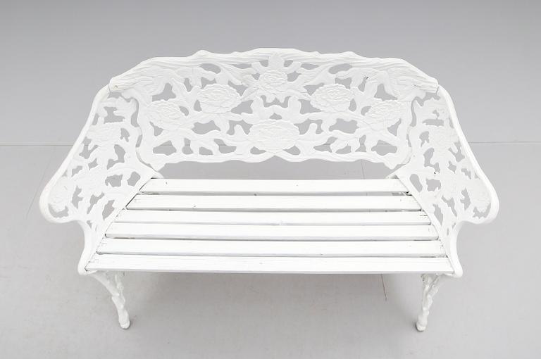 TRÄDGÅRDSSOFFA, aluminium, 1900-talets andra hälft.