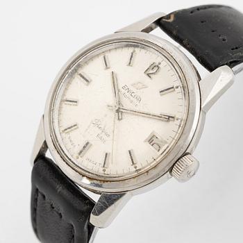 Enicar, Sherpa, Date, wristwatch, 34,5 mm.