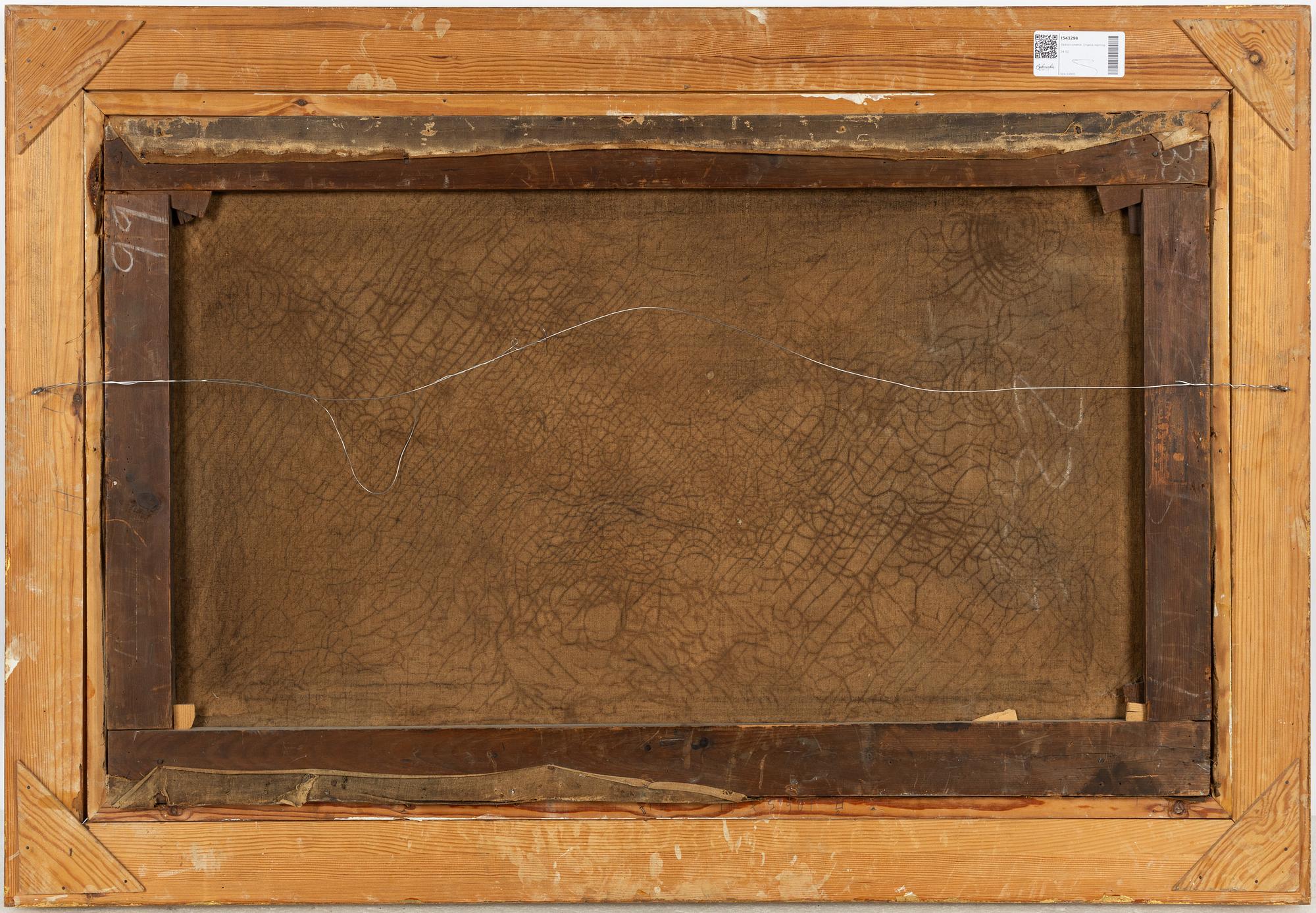 Okänd konstnär, 1800-tal, Herde med får.