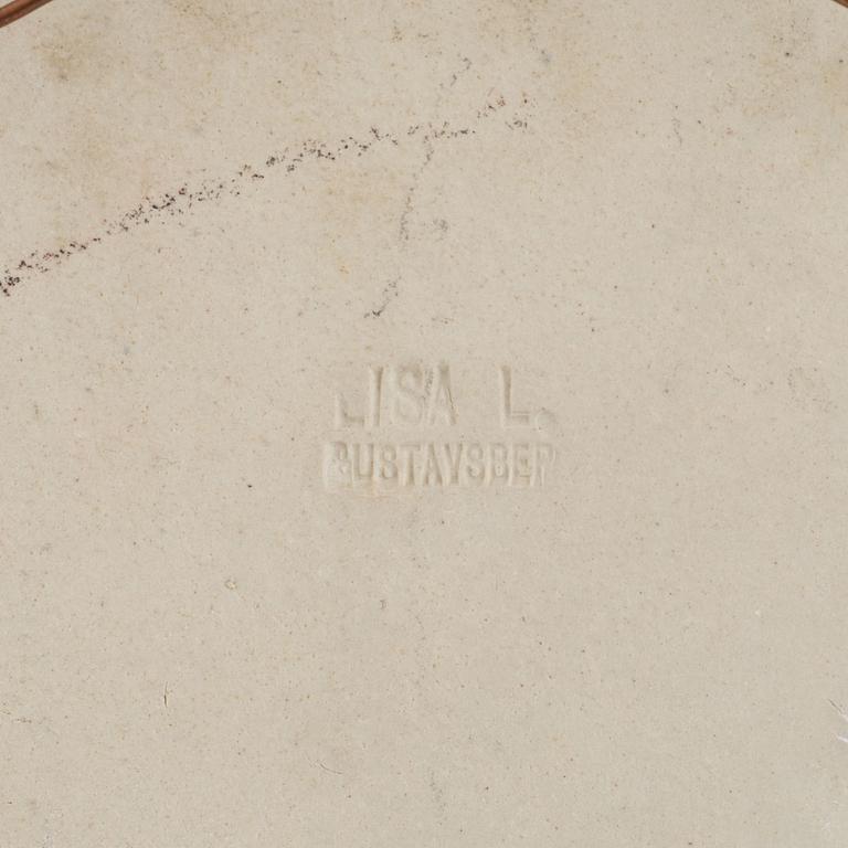Lisa Larson, plaque, Gustavsberg, second half of the 20th century.