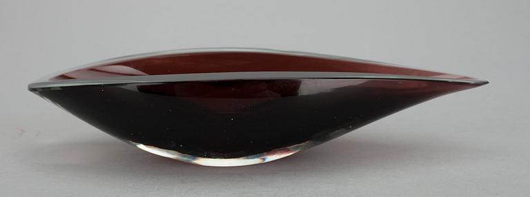 SKÅL, glas, sign. K. Franck, Nuutajärvi Notsjö -52.