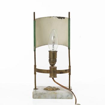 A late Gustavian one-light reading lamp, circa 1800.