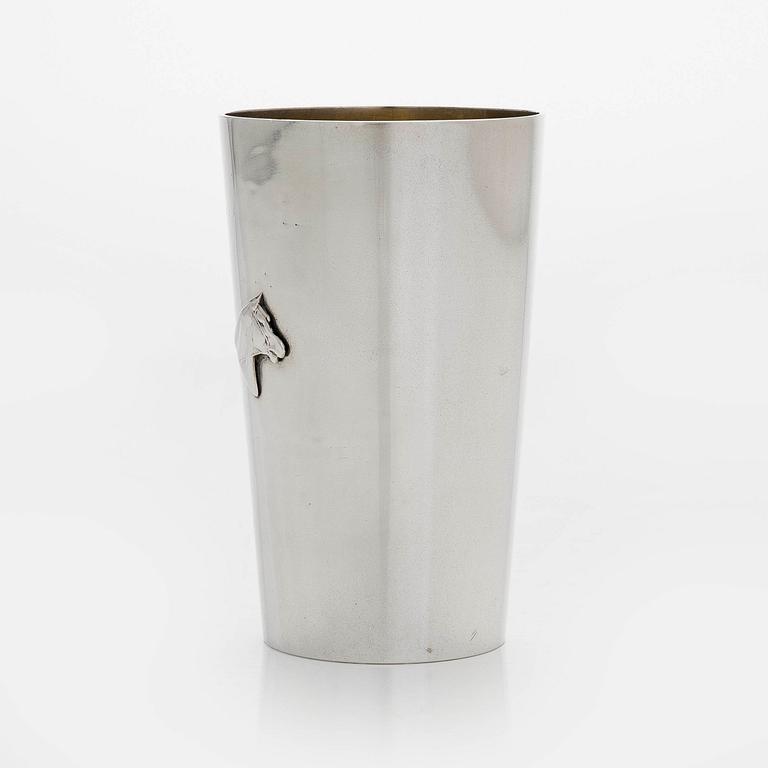 Grachev, Bägare, silver, stämplad Br. Grachev med hovleverantörsmärke, S:t Petersburg 1895-1898.