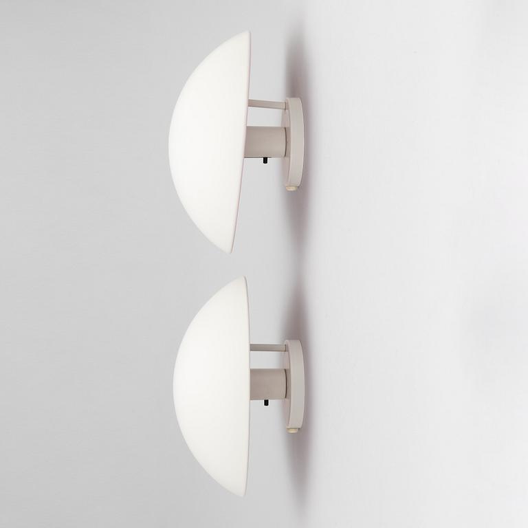 Poul Henningsen, a pair of 'PH Hat' wall lights, Louis Poulsen, Denmark.
