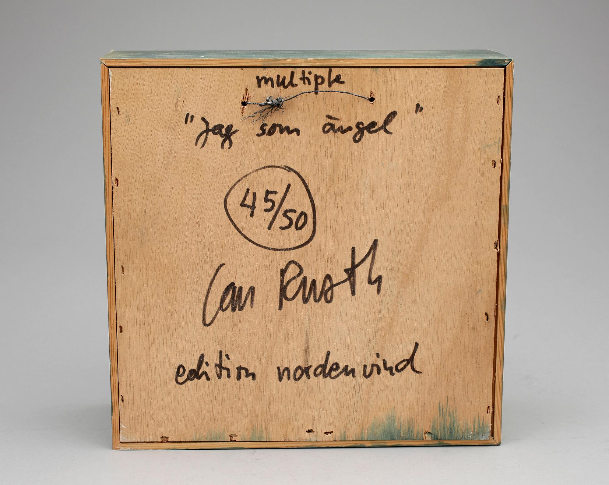 IAN RUSTH, diorama/multipel med bok, sign o numr 45/50.