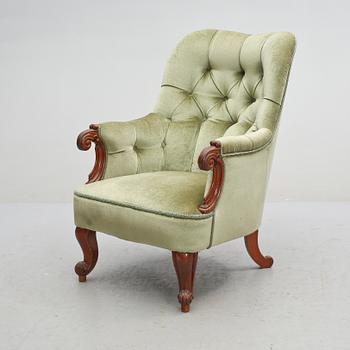 FÅTÖLJ, nyrokoko, 1800-talets slut.