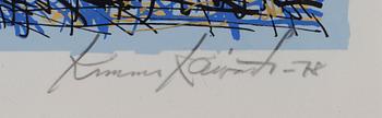 KIMMO KAIVANTO, litografia, sign. ja päiv. nro. 53/100.