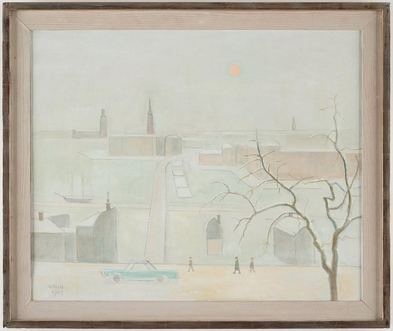 Einar Jolin, Vintervy över Stockholm.