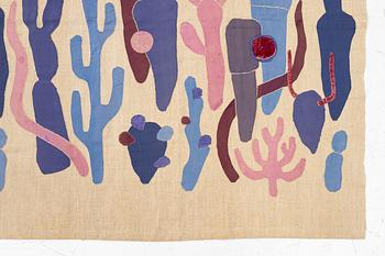 Wiwi Möller-Lindquist, Textile application, signed and dated -53.