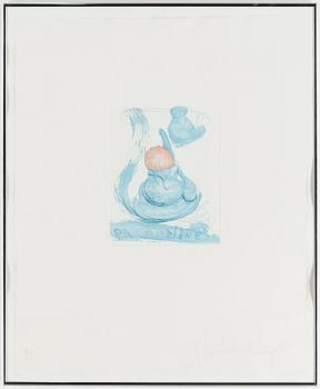 Claes Oldenburg · CLAES OLDENBURG, etsning och färgakvatint, 1976, signerad med blyerts och numrerad 49/60